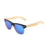 Sunglasses Half-Frame Bamboo and Wood Men's and Women's