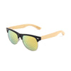 Sunglasses Half-Frame Bamboo and Wood Men's and Women's