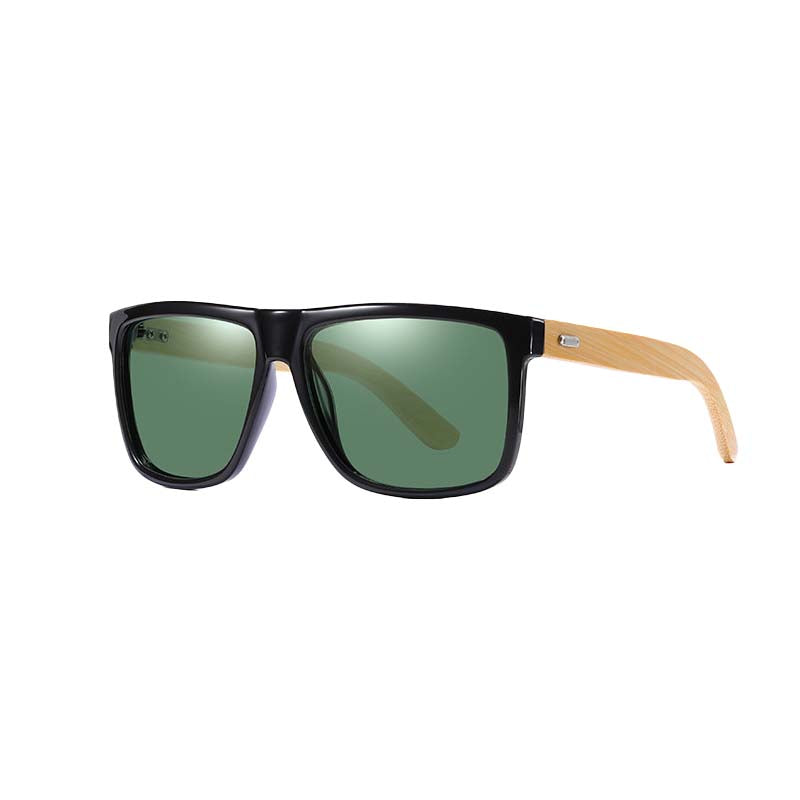 Sunglasses Bamboo and Wooden Temples Polarized