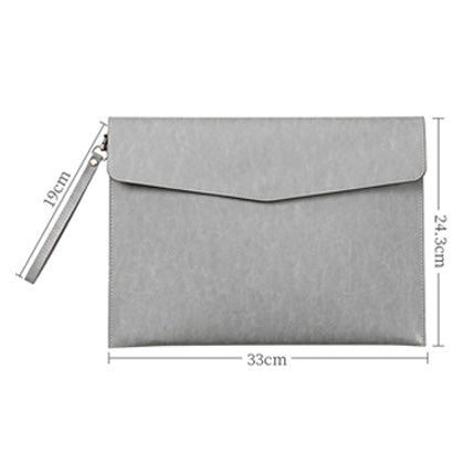A4 PU Leather Waterproof Storage Bag with Customized your Logo