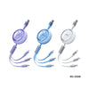 Retractable Three-In-One Fast Charging Data Cable