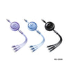 Retractable Three-In-One Fast Charging Data Cable