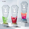 Crystal Trophy Awards Customized Logo Corporate Gifts
