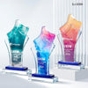 Crystal Trophy Awards Customized Logo Corporate Gifts
