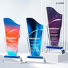 Crystal Trophy Awards Customized Logo Corporate Gifts