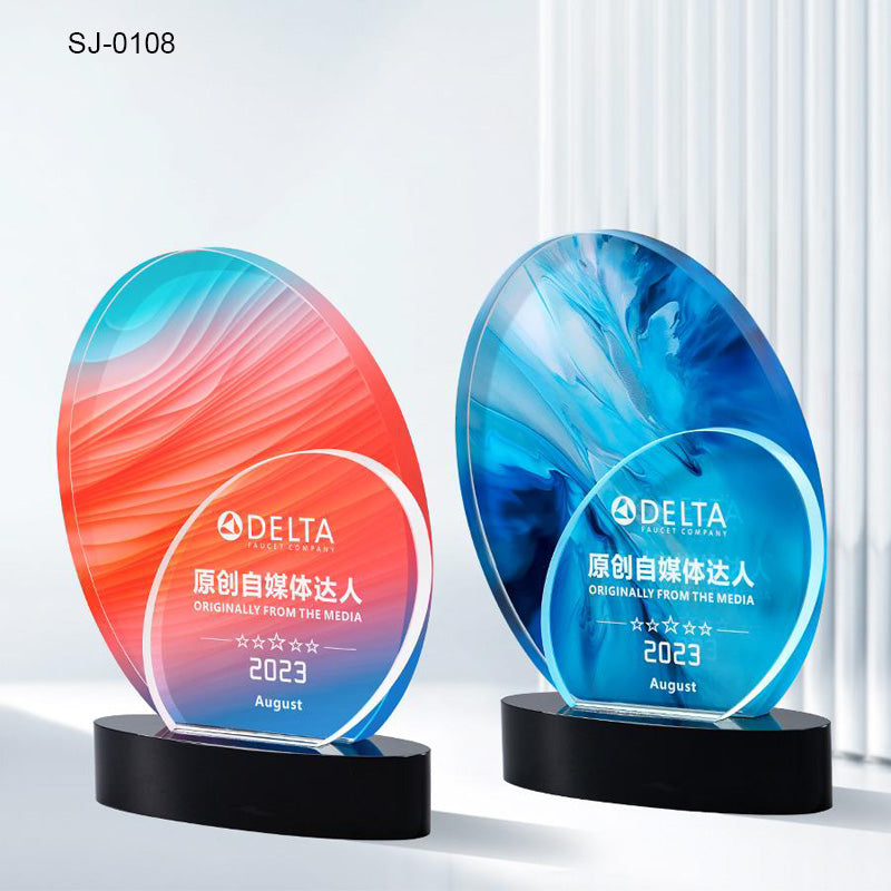 Crystal Trophy Awards Custom Design Corporate Gifts