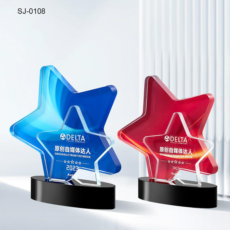 Crystal Trophy Awards Custom Design Corporate Gifts