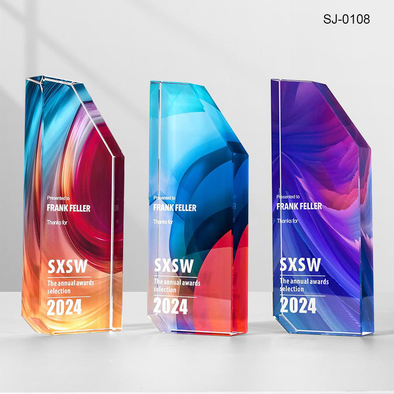 Crystal Trophy Awards Custom Design Corporate Gifts