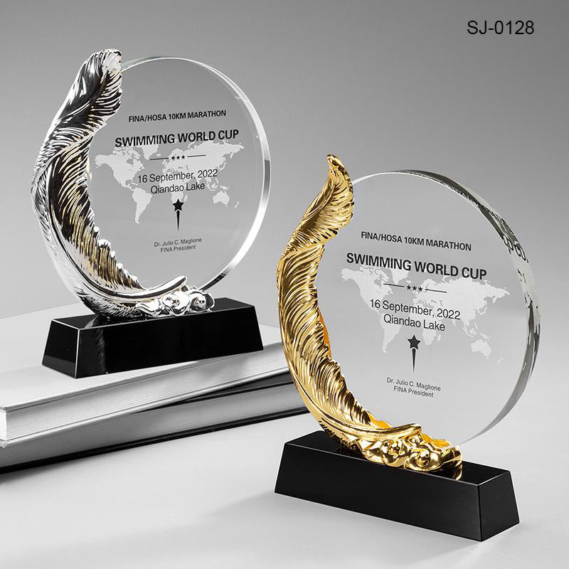 Fashion Crystal Trophy Custom Metal Design Corporate Gifts