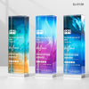 Crystal Awards with Custom Logo Materials Trophies Plaques