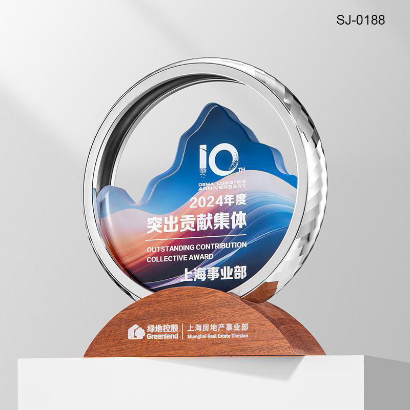 Fashion Crystal Trophy Custom Metal Design Corporate Gifts