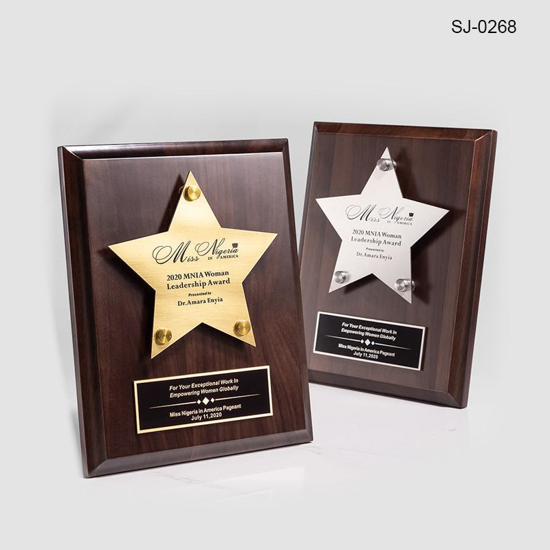 Crystal Trophy Custom Metal Design Corporate Gifts