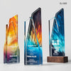 Crystal & Wooden Trophy Awards Custom Design Corporate Gifts