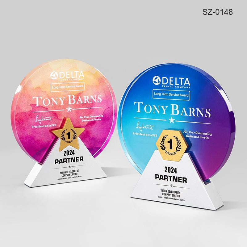Crystal Trophy Awards Custom Design Corporate Gifts