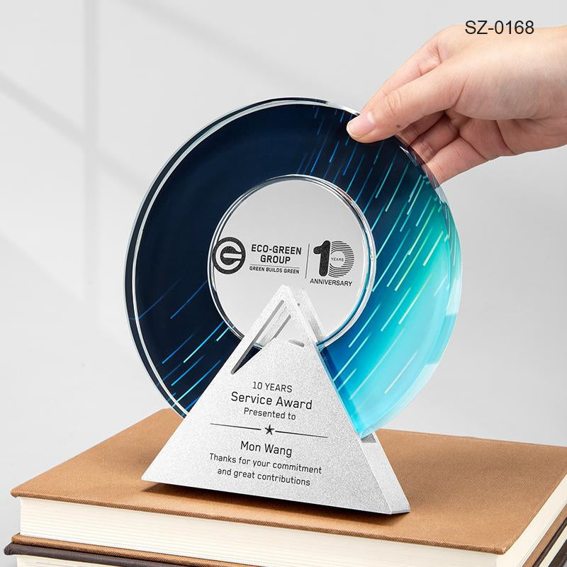 Crystal Trophy Awards Custom Design Corporate Gifts