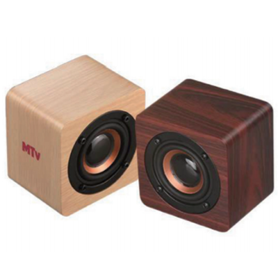 Mini Wooden PURE Sound Bluetooth Speaker with Built-in Battery