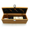 Wooden Box  with Wine Accessories Set