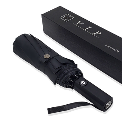 Foldable Windproof Auto Umbrella with PP Handle
