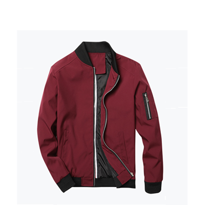 Bomber Jacket  with Zip on Sleeve