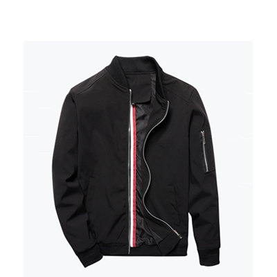 Bomber Jacket  with Zip on Sleeve