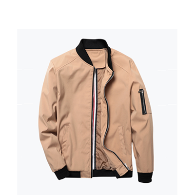 Bomber Jacket  with Zip on Sleeve