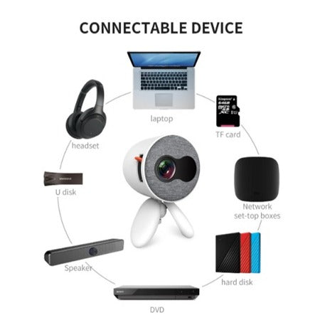 Mini Projector with Tripod