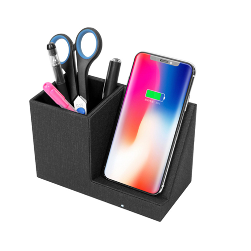 Desktop Organizer with Wireless Charging Station