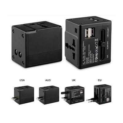 Universal Travel adaptor with 2 USB Hub