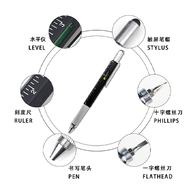 6 in 1 Multi-Function Pen