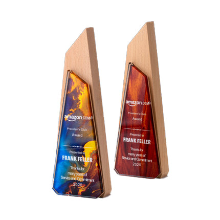 Marble crystal trophy custom