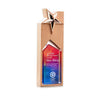 Five-pointed Star Metal Crystal Trophy Custom Atmospheric Solid Wood Honor Medal