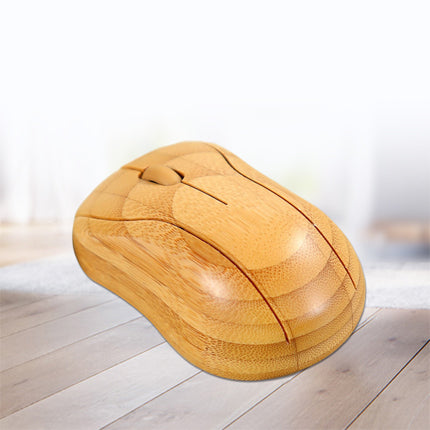 Bamboo Technology Bamboo Office Home Wireless Mouse Laptop Bamboo Mouse Carving Logo