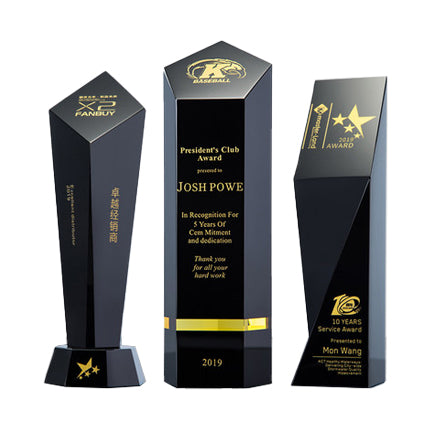 Black Crystal Trophy Custom