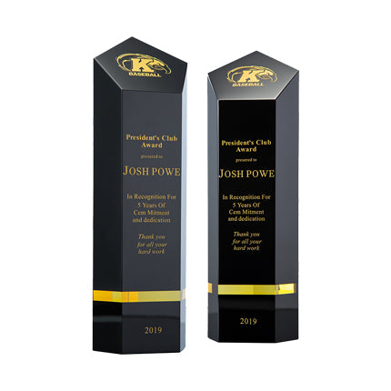 Black Crystal Trophy Custom