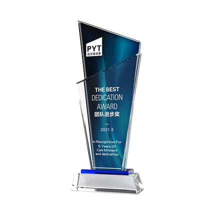 Creative Color Printing Crystal Trophy