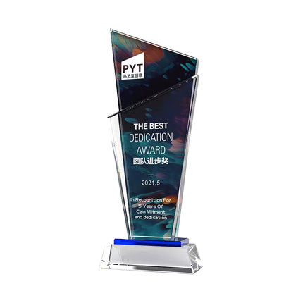 Creative Color Printing Crystal Trophy