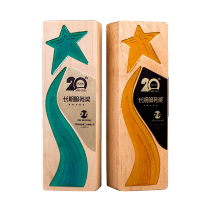 Creative wooden trophy custom