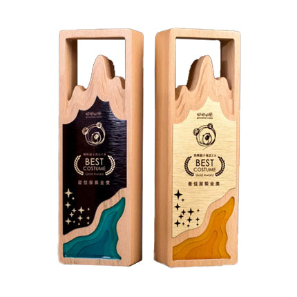 Creative wooden trophy custom