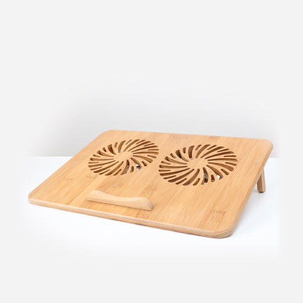 Factory direct supply notebook computer double fan big wind Bamboo radiator base bracket radiator wholesale