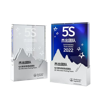 Metal Mountain Trophy Custom Creative Crystal