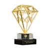 Metal Trophy Custom-Made Diamond Crystal Trophy Creative Gold-Plated Medal