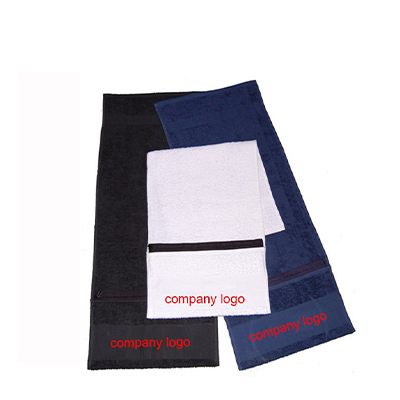 Microfibre Fitness Towel with Zipped Pocket