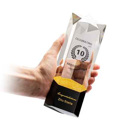 Five-Pointed Star Creative Crystal Trophy