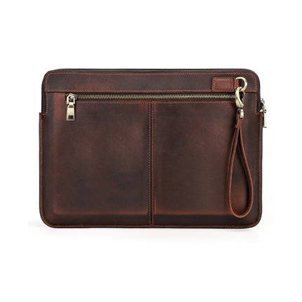 Suitable for 2021 new macbookpro14 protective cover crazy horse leather Apple laptop liner bag spot