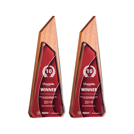 Marble crystal trophy custom