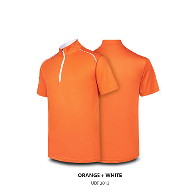 Zip Up Collar Polo T-Shirt