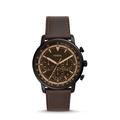 Fossil Goodwin Chronograph Brown Leather Watch