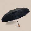 Foldable Windproof Auto Umbrella with Wooden Handle