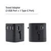 Travel Adaptor with 3 USB + 1 Type C Ports
