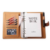 A5 Eco design notebook with card slot